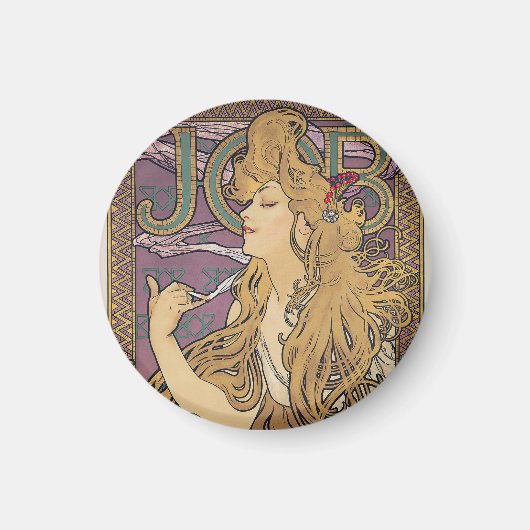 Job (1896) door Alphonse Mucha Magneet (Voorkant)