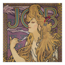 Job (1896) door Alphonse Mucha