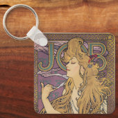 Job (1896) door Alphonse Mucha Sleutelhanger (Voorkant)