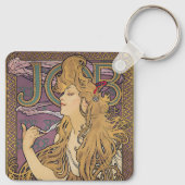 Job (1896) door Alphonse Mucha Sleutelhanger (Achterkant)