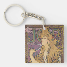 Job (1896) door Alphonse Mucha Sleutelhanger