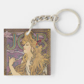 Job (1896) door Alphonse Mucha Sleutelhanger (Achterkant)