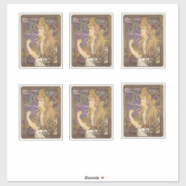 Job (1896) door Alphonse Mucha Sticker