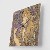 Job (1896) door Alphonse Mucha Vierkante Klok (Hoek)