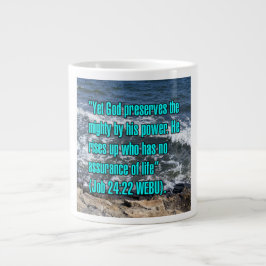 Job 24:22 WEBU Mug Grote Koffiekop