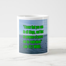 Job 42:2 WEBU Mug Grote Koffiekop