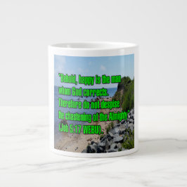 Job 5:17 WEBU Mug Grote Koffiekop