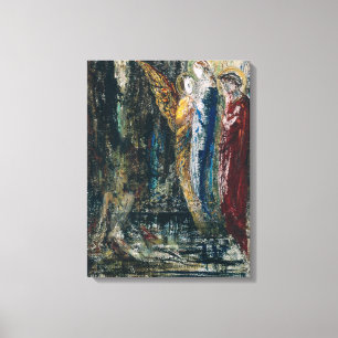 Job and the Angels, c.1890 Canvas Afdruk