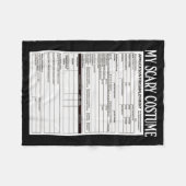 Job Application Funny Y Halloween Costume Trick Or Fleece Deken (Voorkant (Horizontaal))