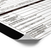 Job Application Funny Y Halloween Costume Trick Or Poster (Hoek)