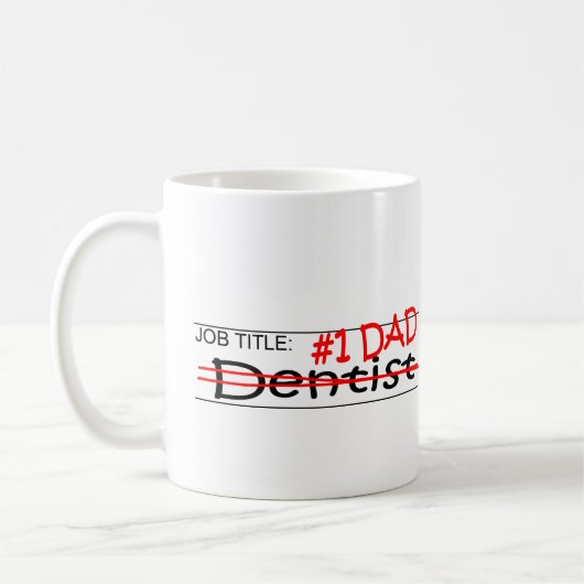 Job Dad Dentist Koffiemok (Links)