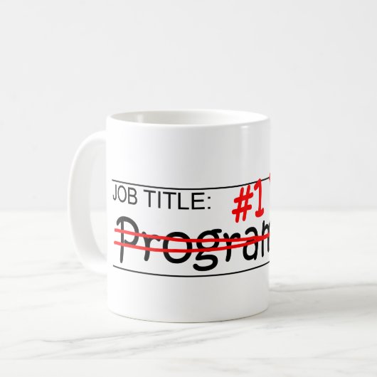 Job Dad Programmer Koffiemok (Voorkant links)