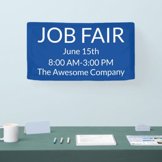 Job Fair Blauw Spandoek (Beurs)