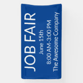Job Fair Blauw Spandoek (Verticaal)