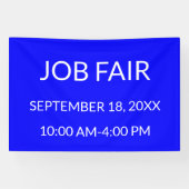 Job Fair Blauw Spandoek (Horizontaal)