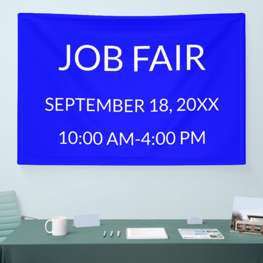 Job Fair Blauw Spandoek (Beurs)