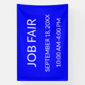 Job Fair Blauw Spandoek (Verticaal)