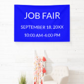 Job Fair Blauw Spandoek (Insitu)