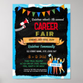 Job fair event flyer poster sjabloon (Voorkant)