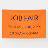 Job Fair Sinaasappel Spandoek (Horizontaal)