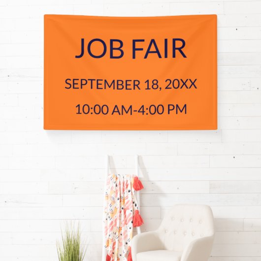 Job Fair Sinaasappel Spandoek (Insitu)