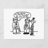 Job Humor Cartoon Grappige grap Meerzijdige hoofde Briefkaart (Voorkant)