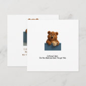 Job Promotion – Koffie, Beren & Kantoorhumor Feestdagenkaart (Voorkant / Achterkant)