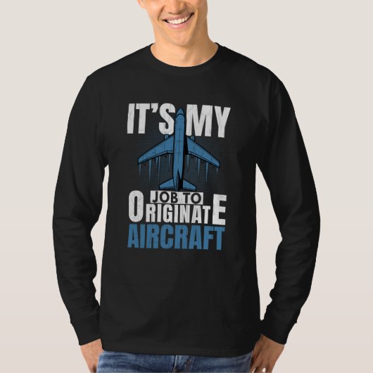 Job To Originate Aircraft Aerospace Engineer Graph T-shirt (Voorkant)