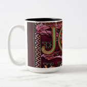 JOB van Alphonse Mucha Art Nouveau Artwork Tweekleurige Koffiemok (Links)