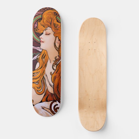 JOB van Alphonse Mucha Persoonlijk Skateboard (Voorkant)