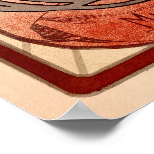 JOB van Alphonse Mucha Poster (Hoek)