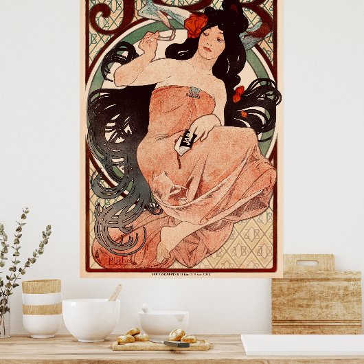 JOB van Alphonse Mucha Poster (Keuken)