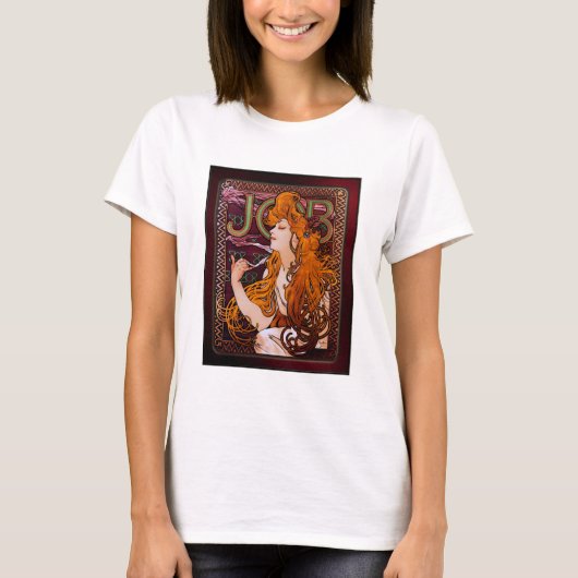 JOB van Alphonse Mucha T-shirt (Voorkant)