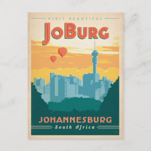 JoBerg, Zuid-Afrika Briefkaart