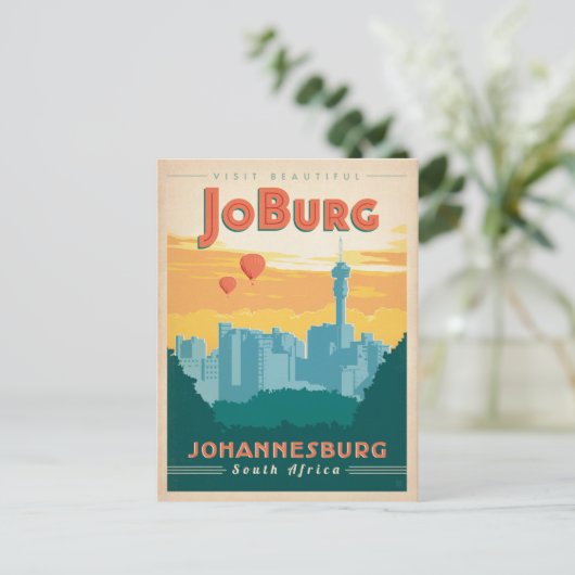 JoBerg, Zuid-Afrika Briefkaart (Staand voorkant)