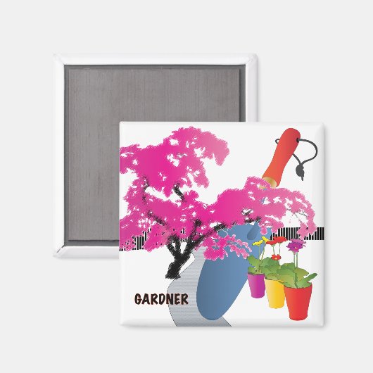 Jobs Gardner Magnet (Voorkant / Achterkant)