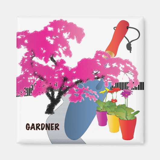 Jobs Gardner Magnet (Voorkant)