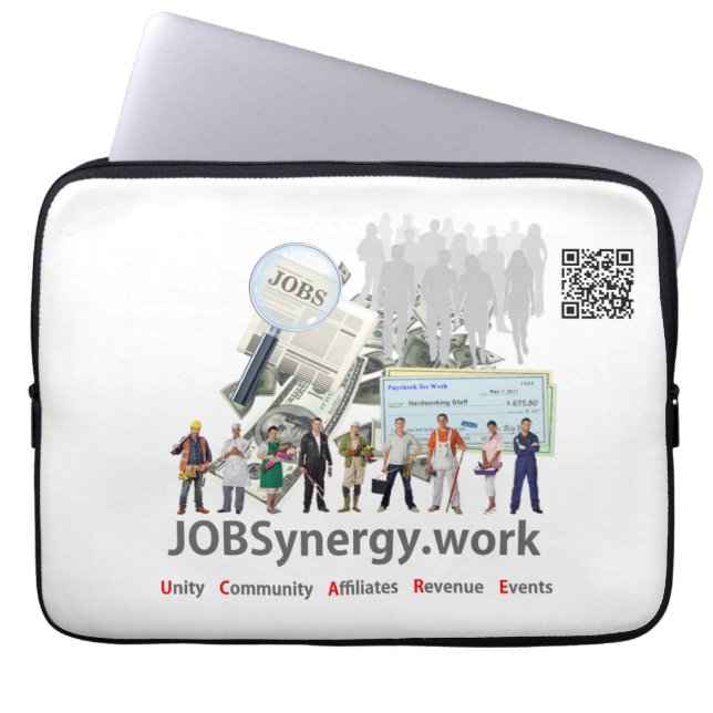 JOBSynergy - laptophoes van 13 inch Laptop Sleeve (Voorkant)