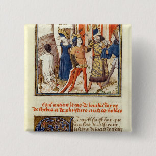 Jocasta, Koningin der Thebes Vierkante Button 5,1 Cm