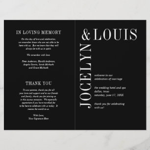 Jocelyn Black Modern huwelijksprogramma