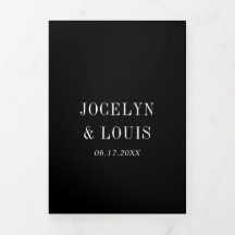 Jocelyn Black Modern Wedding