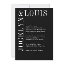 Jocelyn Black Modern Wedding