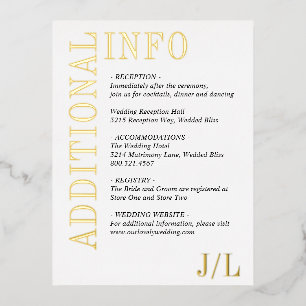 Jocelyn Modern Wedding Enclosure Kaart