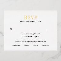 Jocelyn Modern Wedding RSVP Kaart