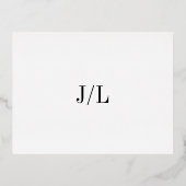 Jocelyn Modern Wedding RSVP Kaart (Achterkant)