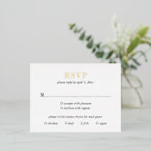Jocelyn Modern Wedding RSVP Kaart (Staand Voorkant)