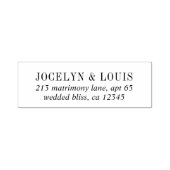 Jocelyn Modern Wedding Zelfinktende Stempel (Design)