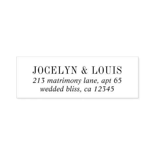 Jocelyn Modern Wedding Zelfinktende Stempel (Design)