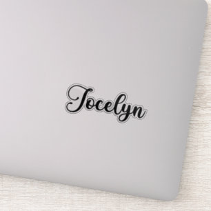 Jocelyn Naam - Handgeschreven kalligrafie Sticker