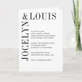 Jocelyn Zwart en Wit Modern Wedding (Voorkant)